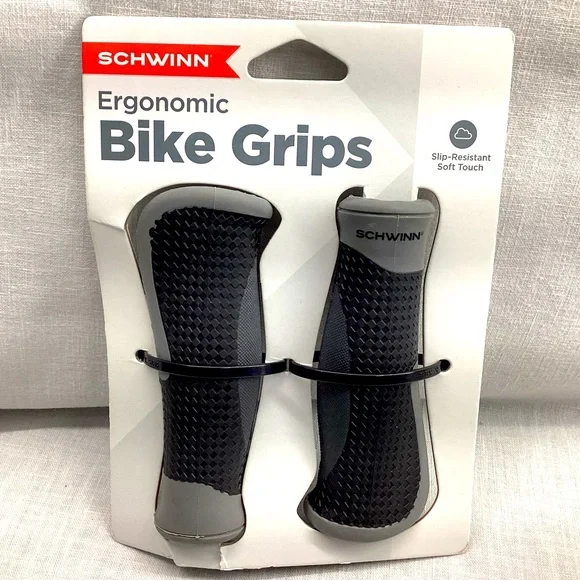 Schwinn | Other | Schwinn Ergonomic Sw75823a Bike Grips Slip Resistant Soft  Touch Black Gray Nwt | Poshmark